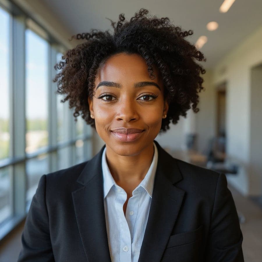 Example of the Modern Office style with an AI-generated demo model