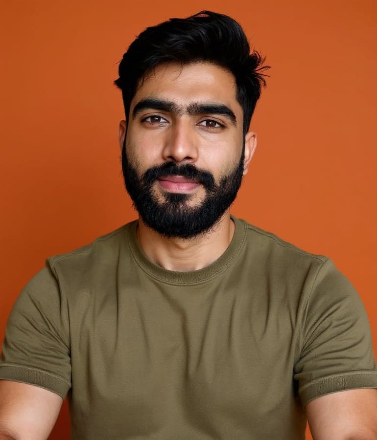 Example of the Colour Pop style with an AI-generated demo model