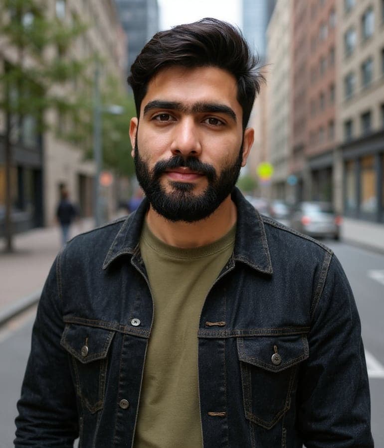 Example of the Street Style style with an AI-generated demo model